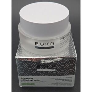 Boka BrightBoost Whitening Powder Lemongrass Mint 15g .5oz PAP n-Ha Probiotics